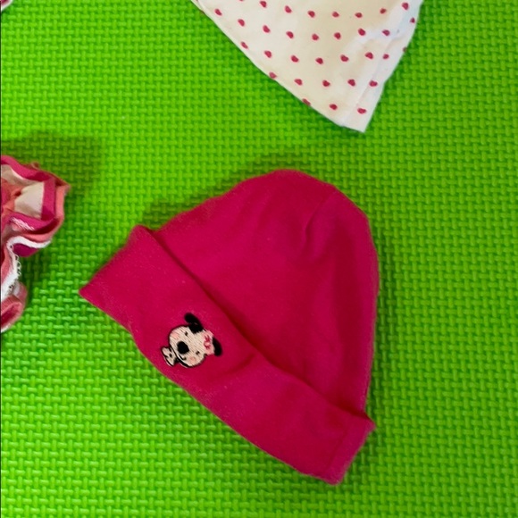 Newborn Baby Girl Beanie Hat Set - Picture 6 of 6